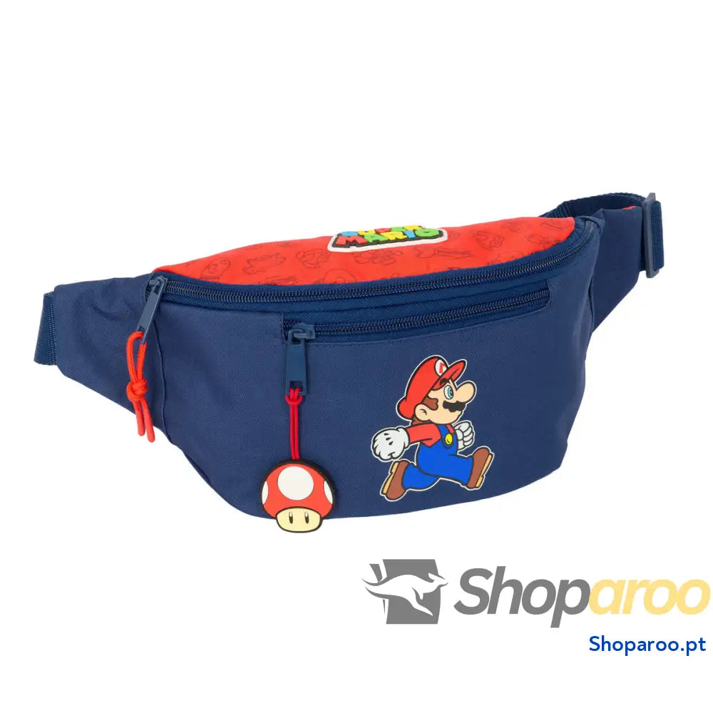 Bolsa de Cintura Super Mario Trick Vermelho Azul escuro 23 x 12 x 9 cm