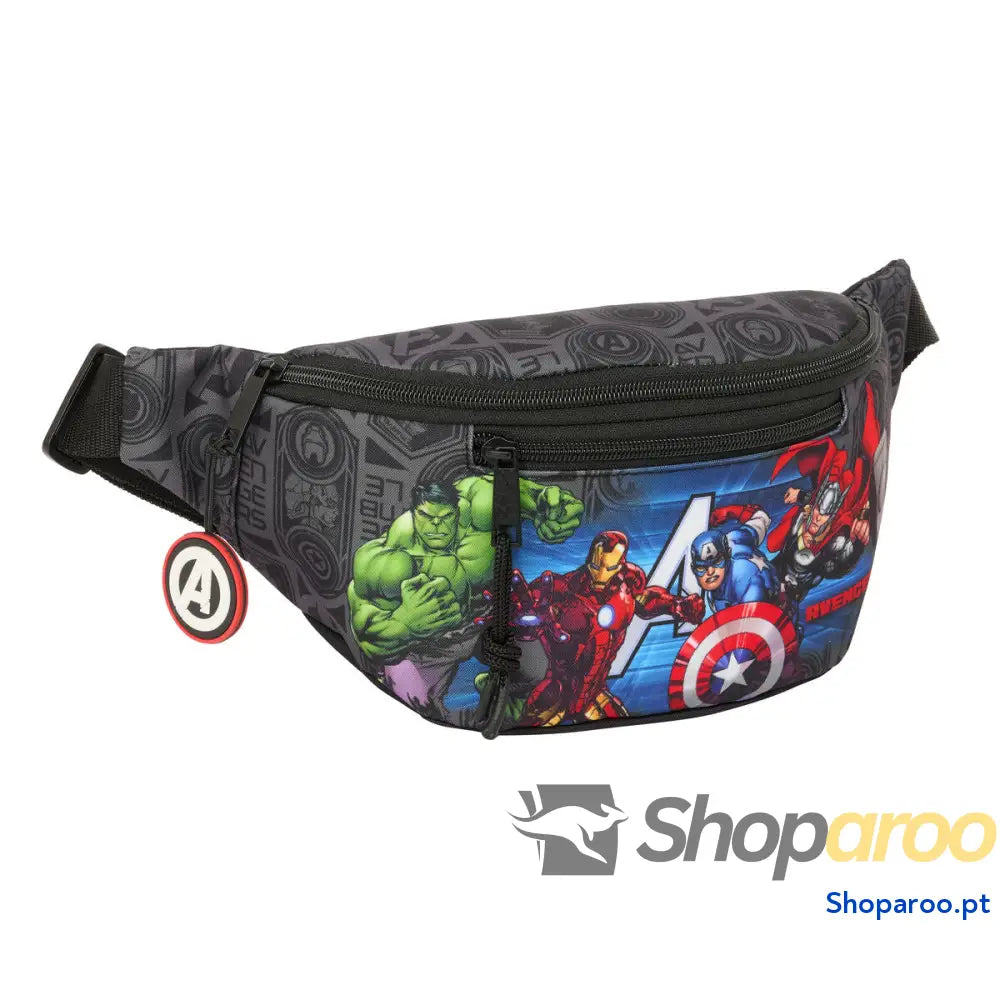 Bolsa de Cintura The Avengers Vendetta Preto 23 x 12 x 9 cm