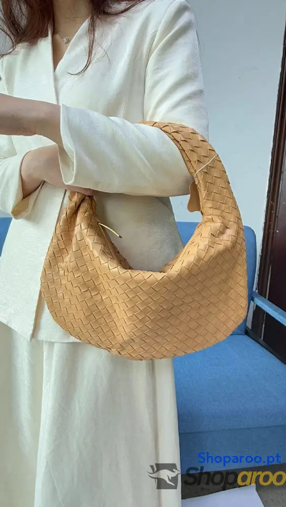 Bolsa de senhora grande em tecido bolsa mão com capacidade para as axilas