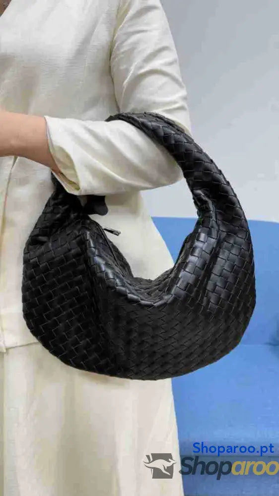 Bolsa de senhora grande em tecido bolsa mão com capacidade para as axilas