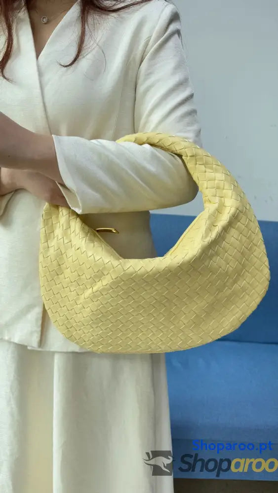 Bolsa de senhora grande em tecido bolsa mão com capacidade para as axilas