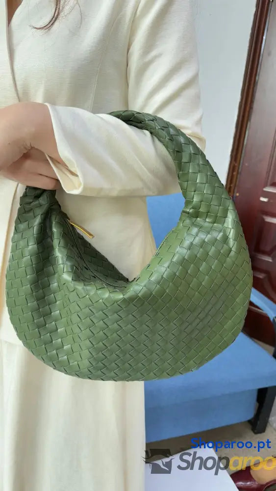 Bolsa de senhora grande em tecido bolsa mão com capacidade para as axilas