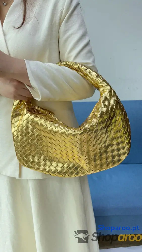 Bolsa de senhora grande em tecido bolsa mão com capacidade para as axilas