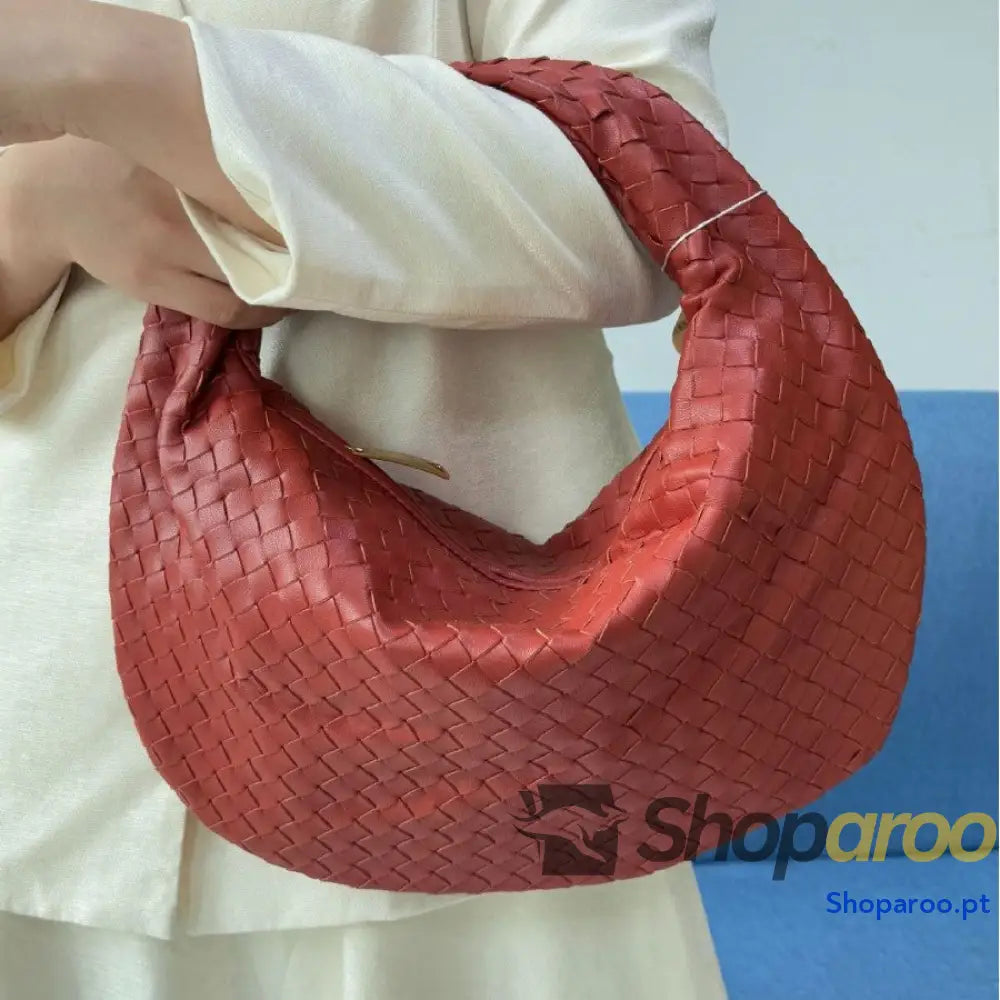 Bolsa de senhora grande em tecido bolsa mão com capacidade para as axilas