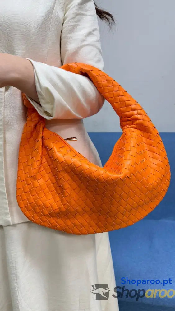 Bolsa de senhora grande em tecido bolsa mão com capacidade para as axilas