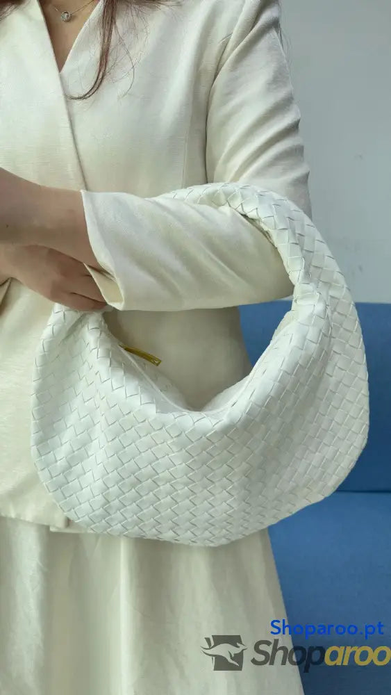 Bolsa de senhora grande em tecido bolsa mão com capacidade para as axilas