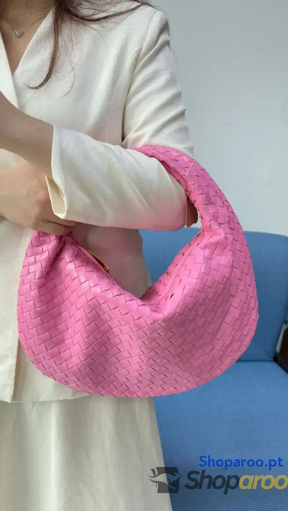 Bolsa de senhora grande em tecido bolsa mão com capacidade para as axilas