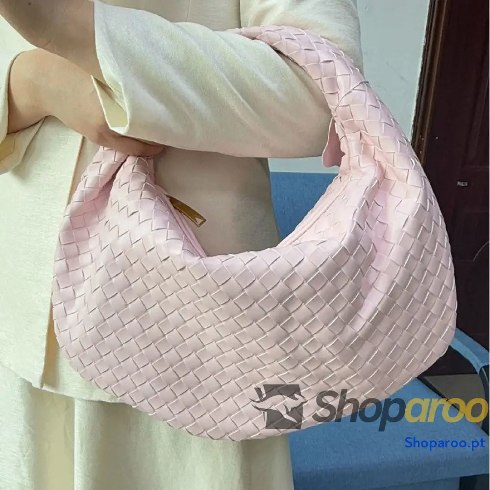 Bolsa de senhora grande em tecido bolsa mão com capacidade para as axilas