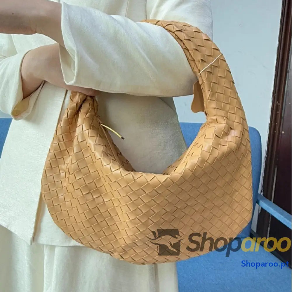 Bolsa de senhora grande em tecido bolsa mão com capacidade para as axilas