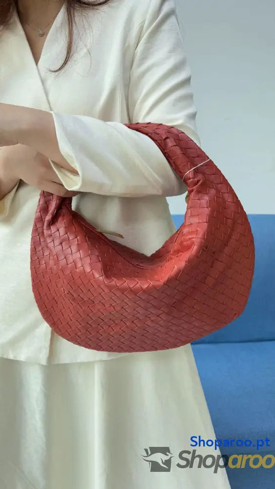 Bolsa de senhora grande em tecido bolsa mão com capacidade para as axilas