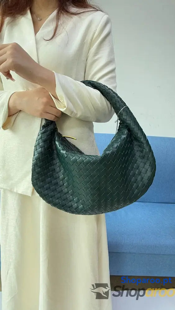 Bolsa de senhora grande em tecido bolsa mão com capacidade para as axilas