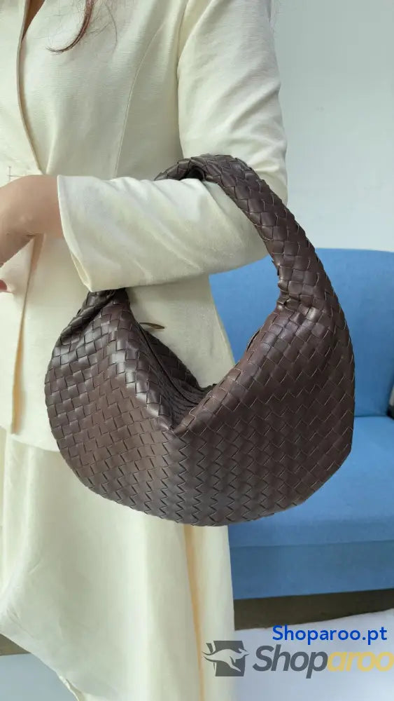 Bolsa de senhora grande em tecido bolsa mão com capacidade para as axilas