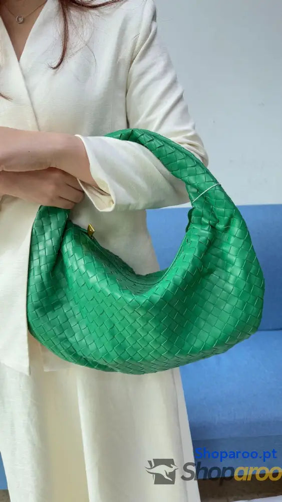 Bolsa de senhora grande em tecido bolsa mão com capacidade para as axilas