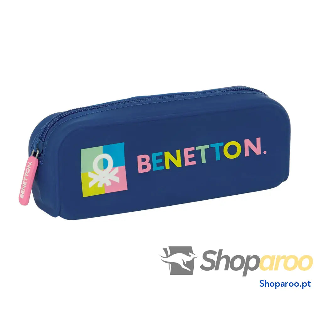 Bolsa Escolar Benetton Cool Azul Marinho 18.5 x 7.5 x 5.5 cm