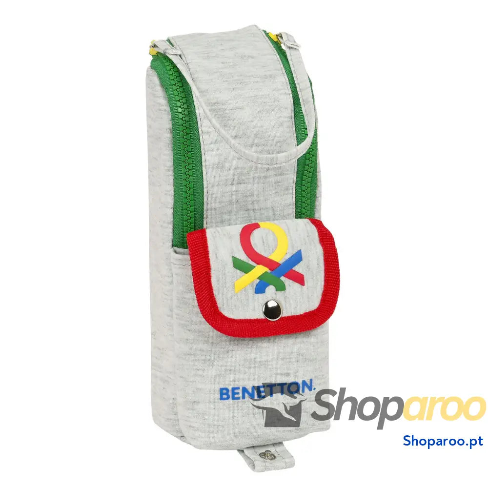 Bolsa Escolar Benetton Pop Cinzento (6 x 21 x 6 cm)