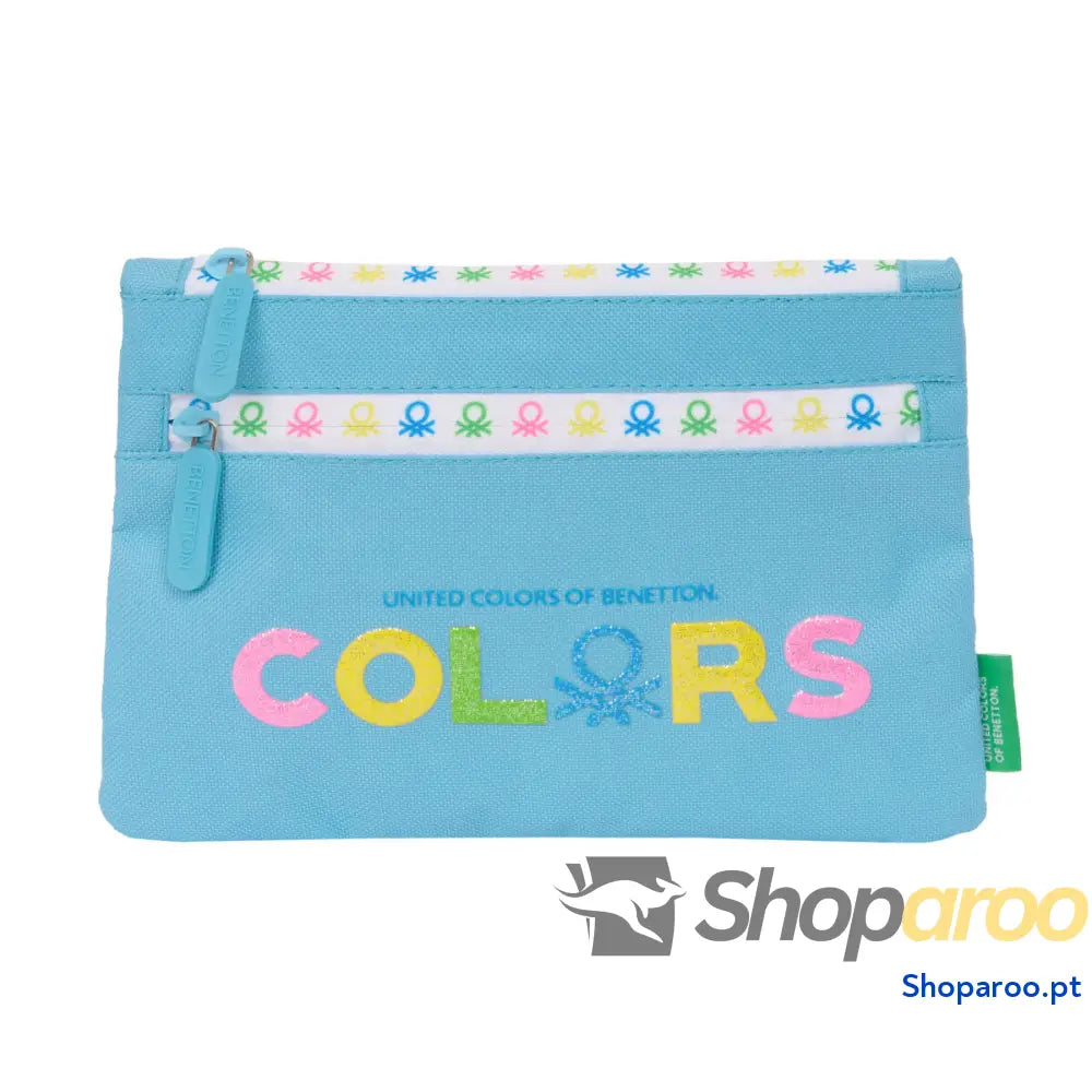 Bolsa Escolar Benetton Spring Azul celeste 23 x 16 x 3 cm