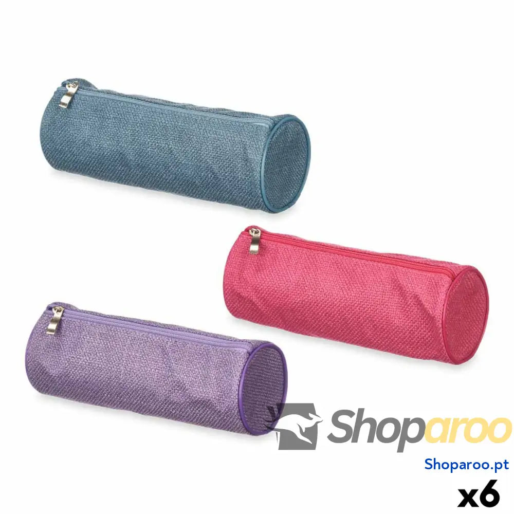 Bolsa Escolar Cilíndrica 22 x 8 x 8 cm (6 Unidades)