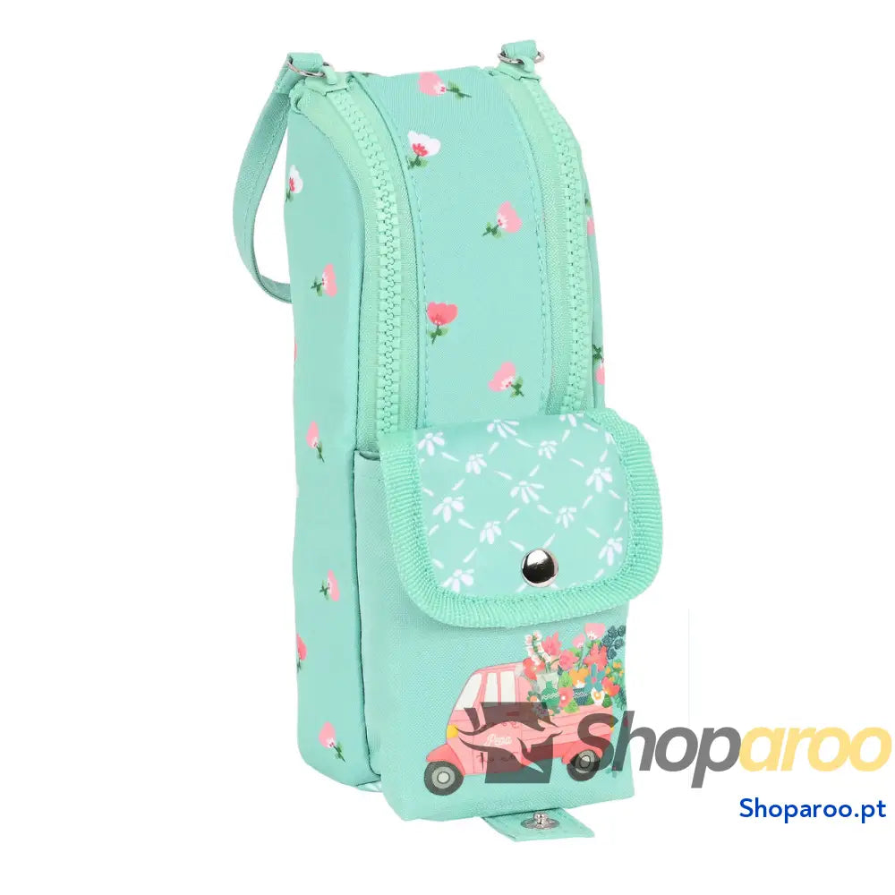 Bolsa Escolar Glow Lab Pepa Verde (6 x 21 x 6 cm)