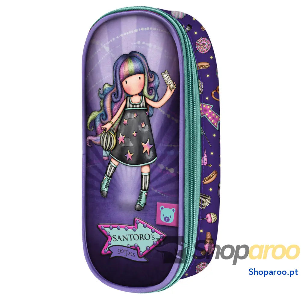 Bolsa Escolar Gorjuss Up and away Roxo (10 x 23 x 6 cm)