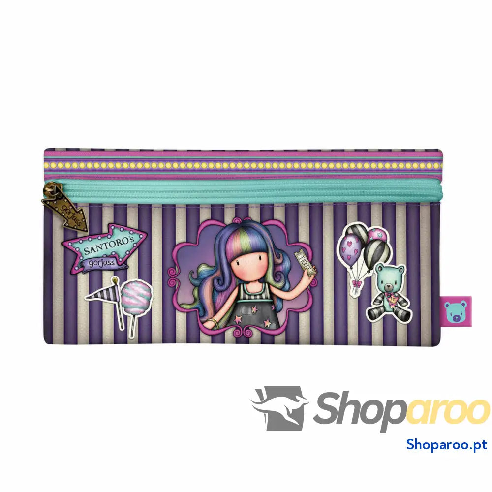 Bolsa Escolar Gorjuss Up and away Roxo (22 x 11 x 1.5 cm)