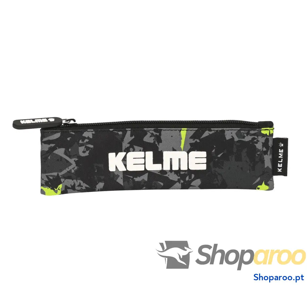 Bolsa Escolar Kelme Jungle Preto Cinzento Lima (20 x 6 x 1 cm)