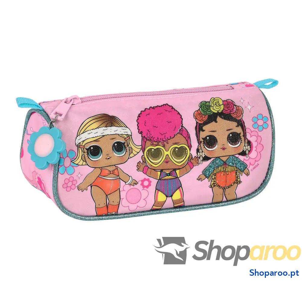 Bolsa Escolar LOL Surprise! Glow girl Cor de Rosa (20 x 8.5 x 8 cm)