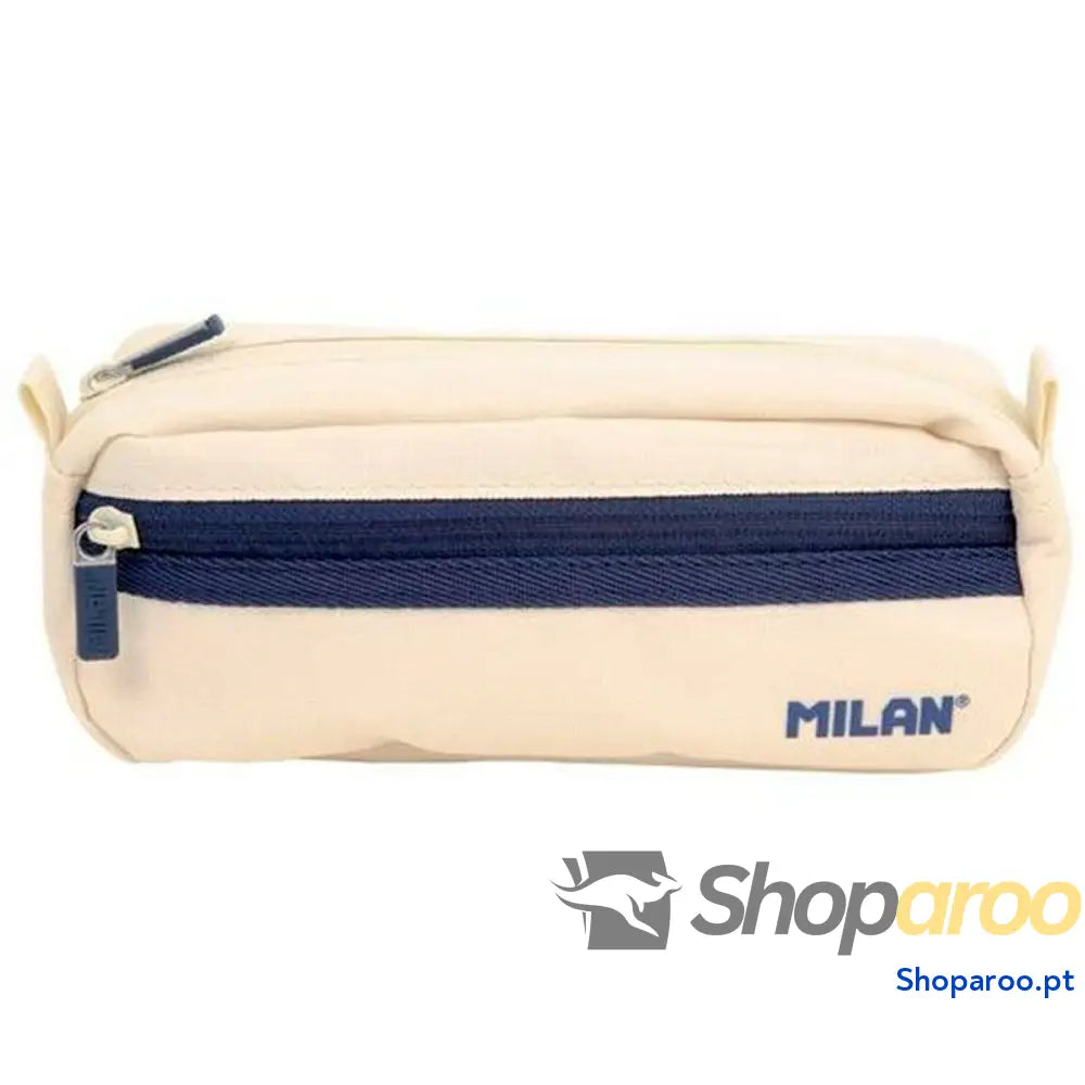 Bolsa Escolar Milan 1918 Bege 21 x 8,5 x 6,1 cm Retangular