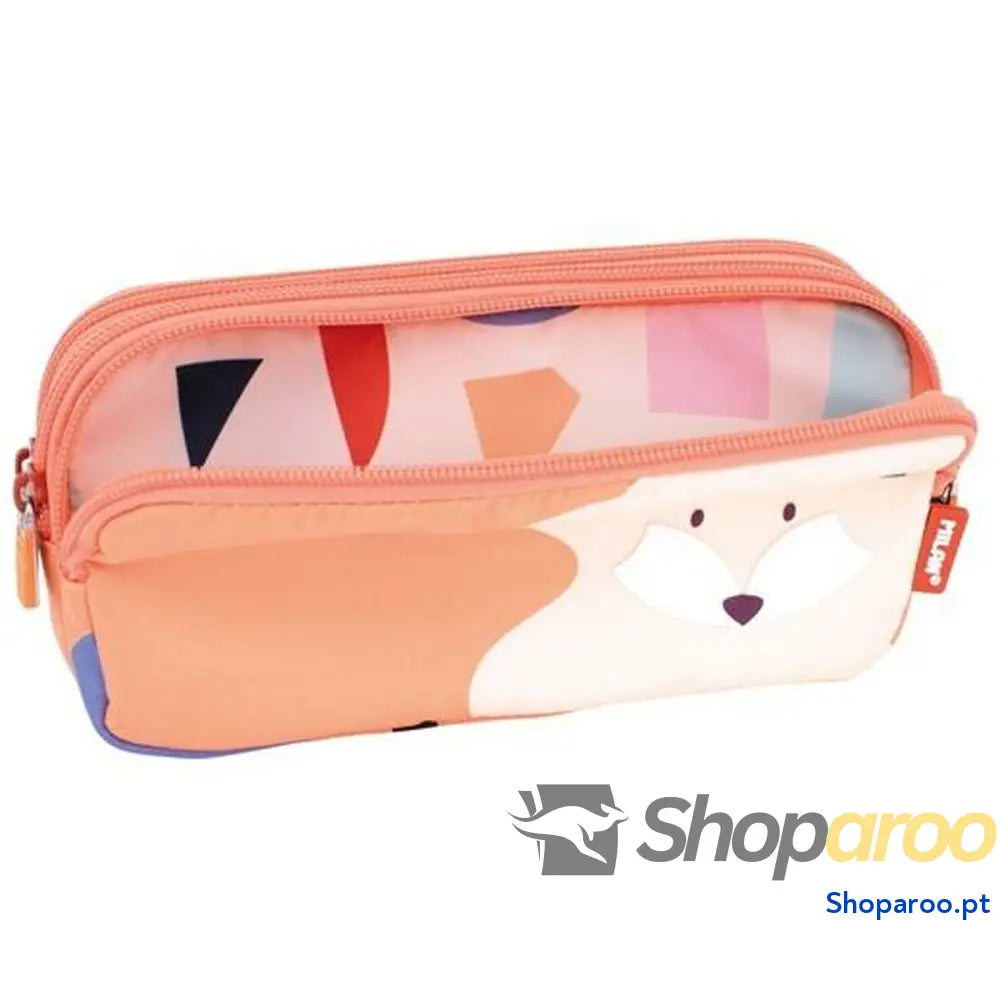 Bolsa Escolar Milan Animals Laranja 20 x 11 x 6,5 cm