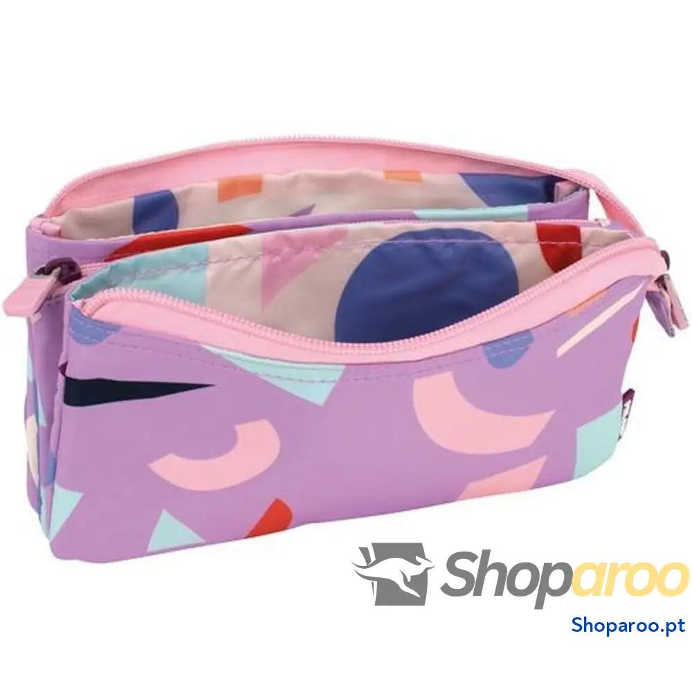 Bolsa Escolar Milan Animals Violeta 22 x 12 x 4 cm