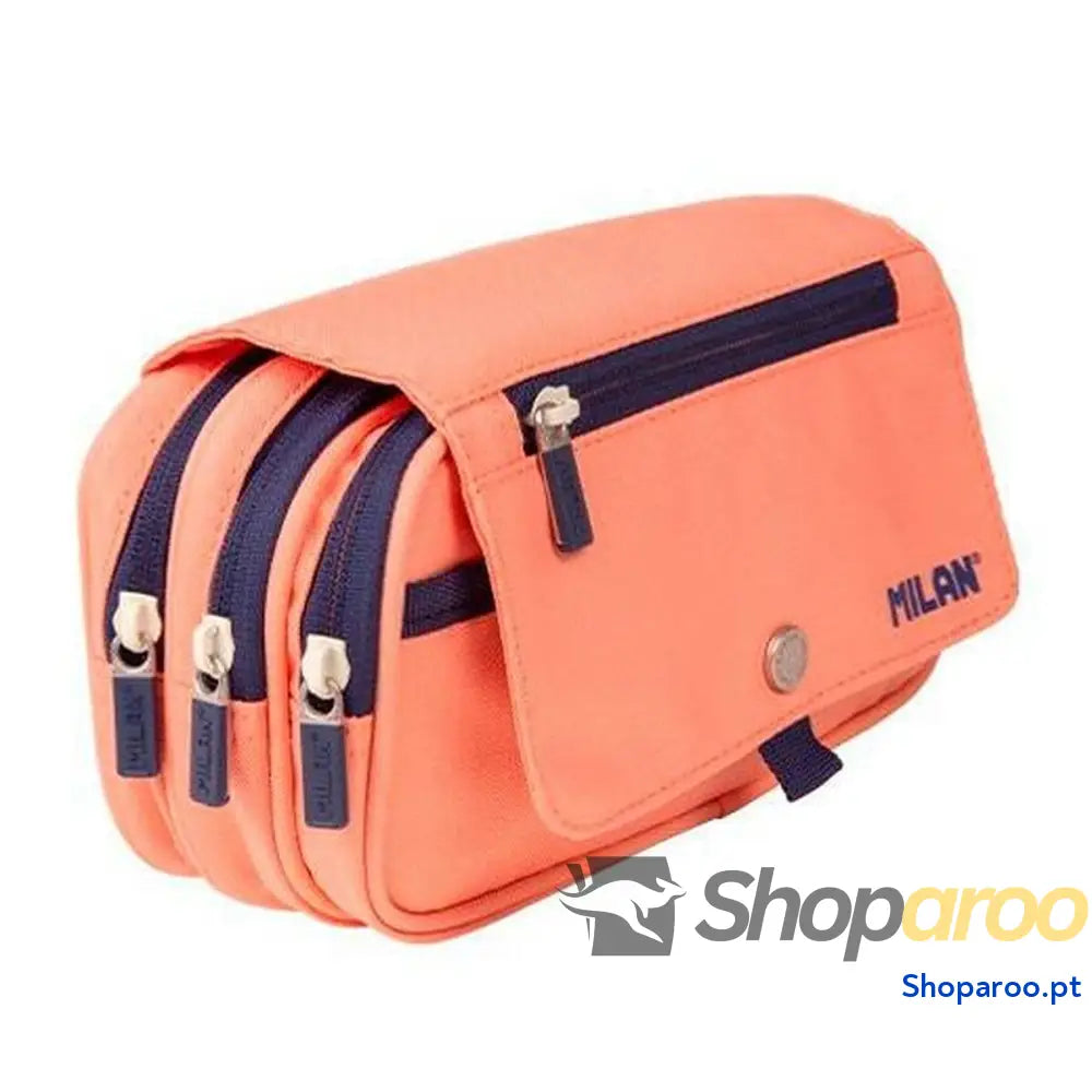 Bolsa Escolar Milan Serie1918 Cor de Rosa 13 x 24 x 10 cm