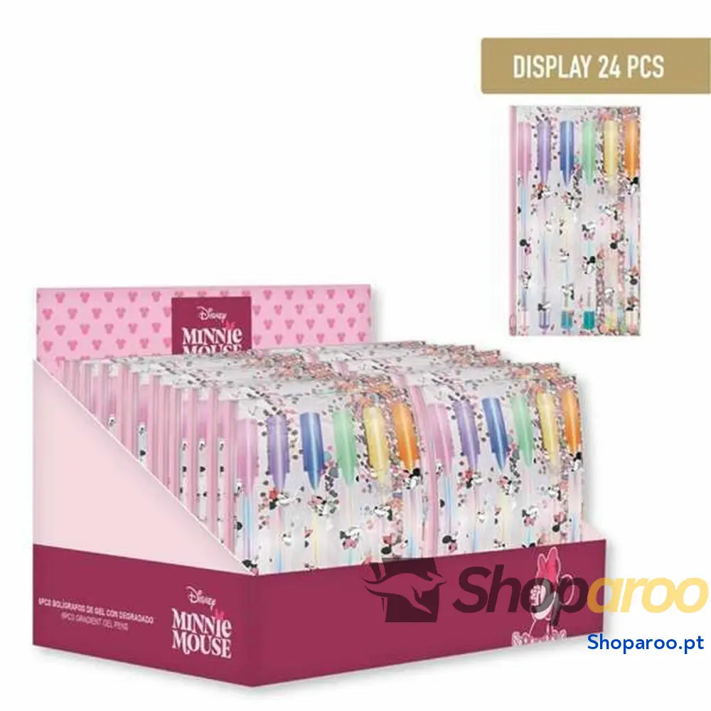 Bolsa Escolar Minnie Mouse Cor de Rosa