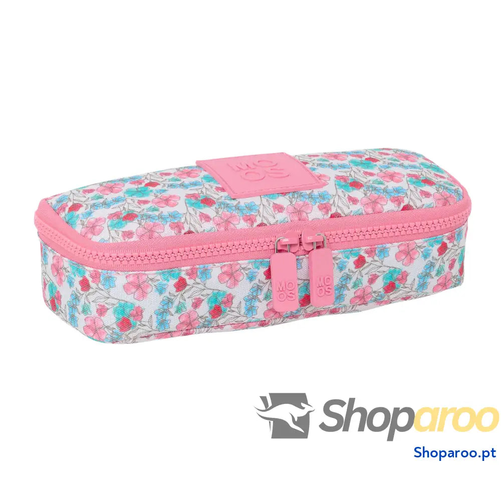 Bolsa Escolar Moos Flores Multicolor 22 x 5 x 8 cm