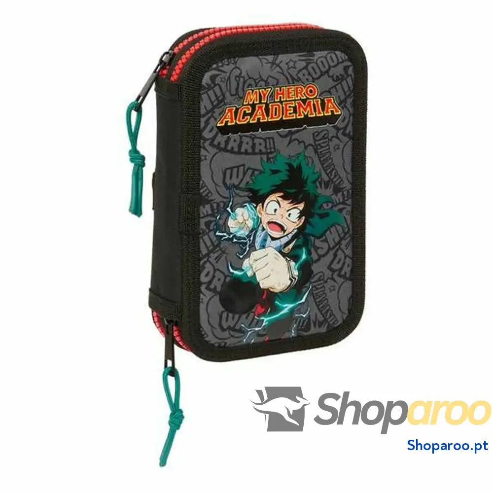 Bolsa Escolar My Hero Academia Preto 12.5 x 19.5 x 4 cm 28 Peças