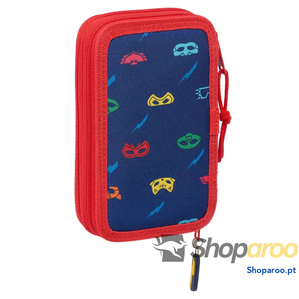 Bolsa Escolar PJ Masks Ready Azul Marinho 12.5 x 19.5 x 4 cm 28 Peças