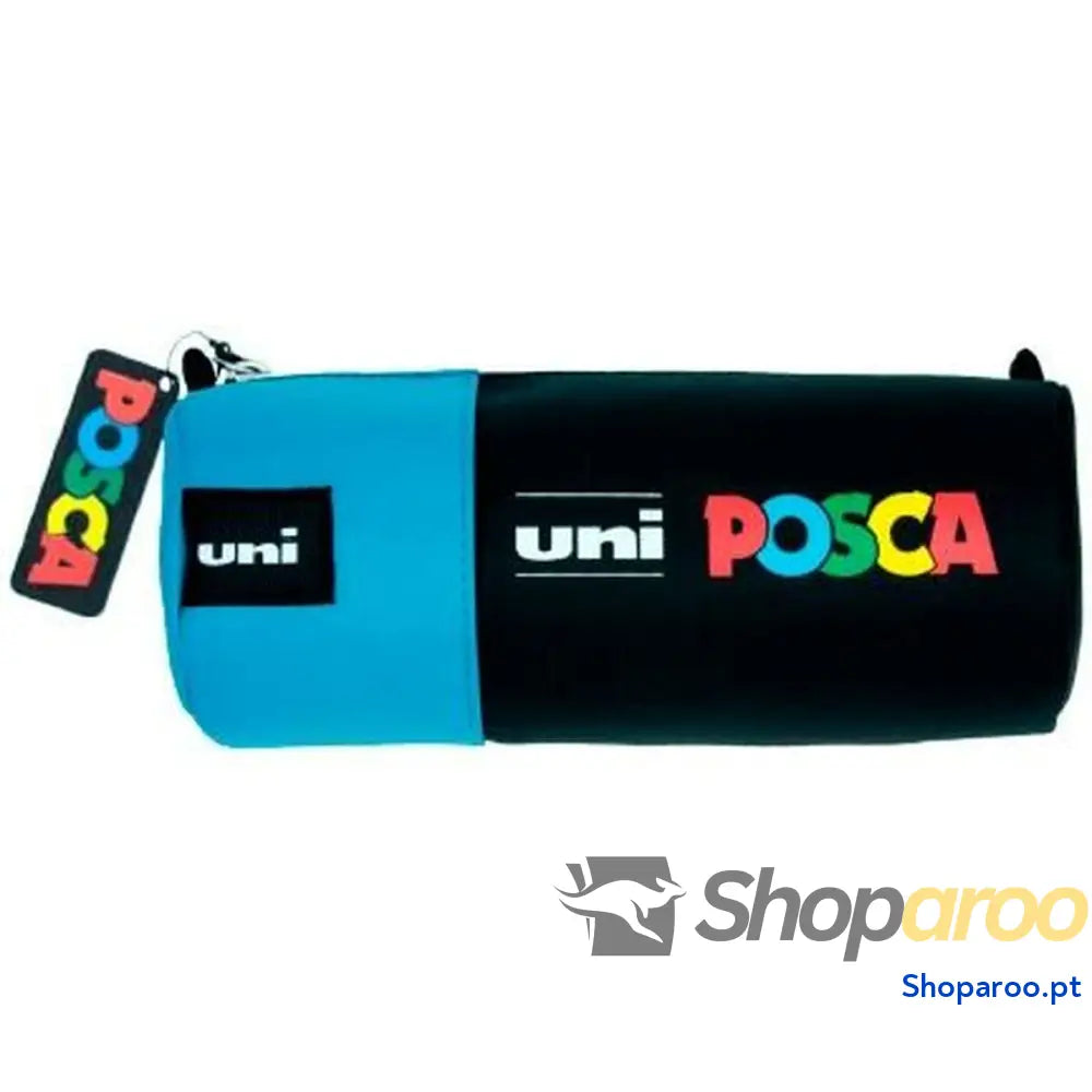 Bolsa Escolar POSCA Azul Preto 8,5 x 19,5 cm
