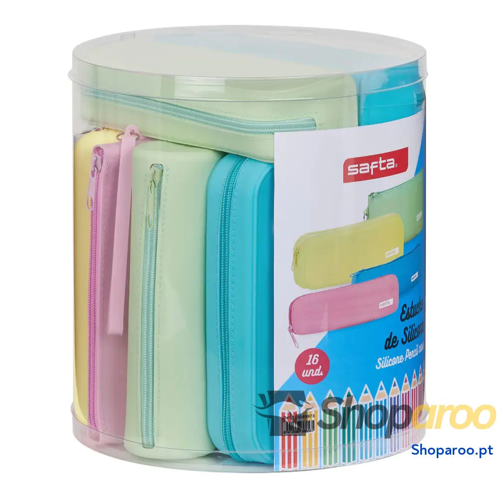 Bolsa Escolar Safta Azul 22.7 x 23 x 22.7 cm