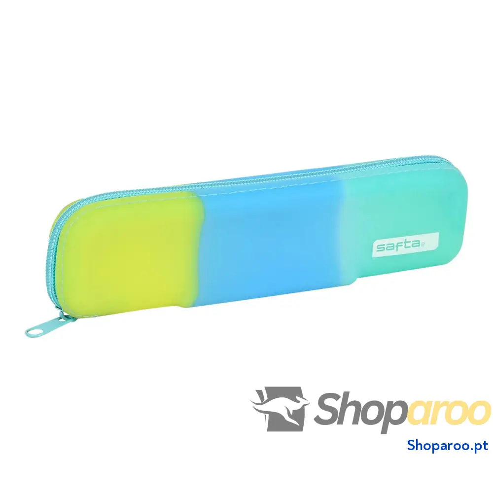 Bolsa Escolar Safta Azul Verde Amarelo (20 x 5.5 x 2 cm)