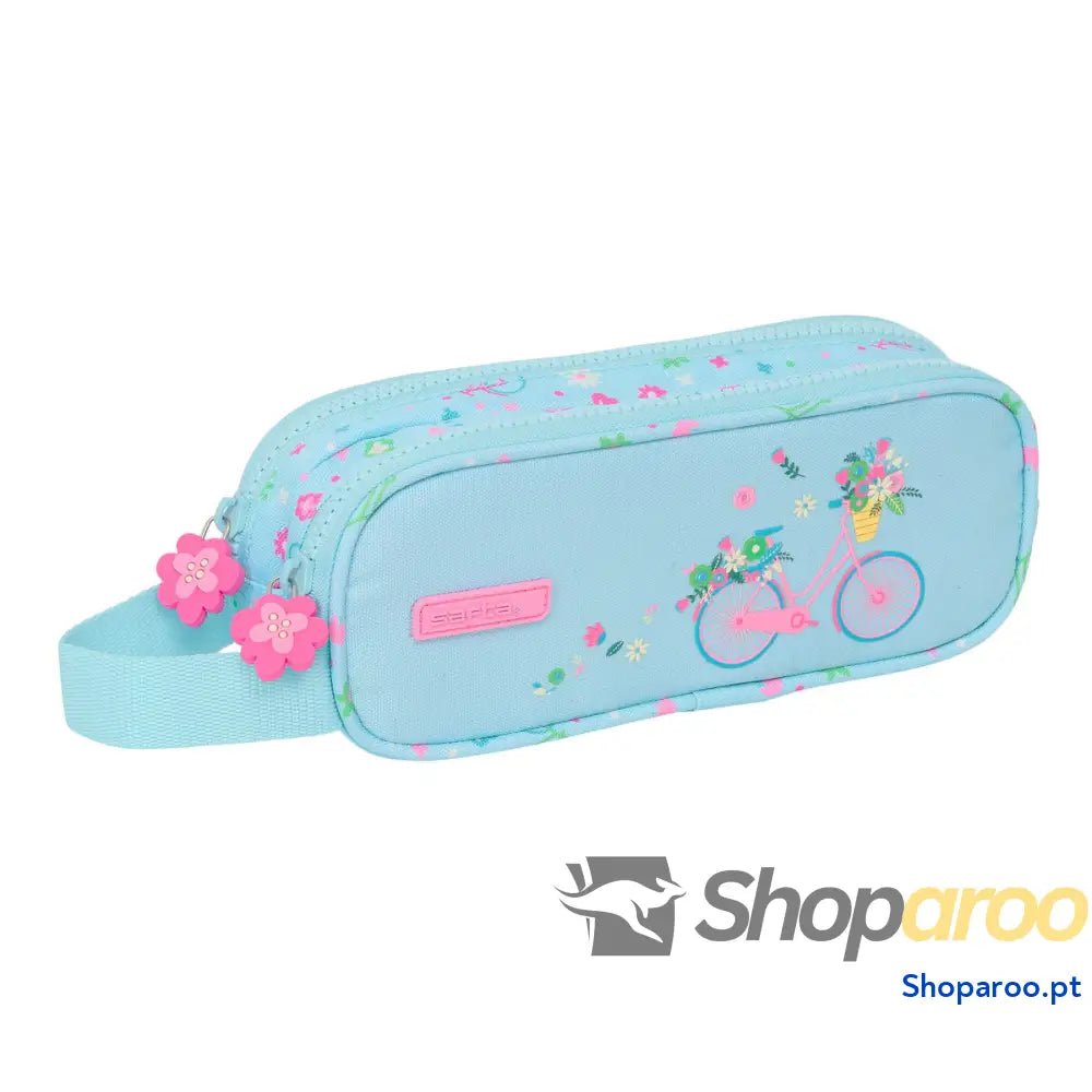 Bolsa Escolar Safta Bicicleta Azul 21 x 8 x 6 cm
