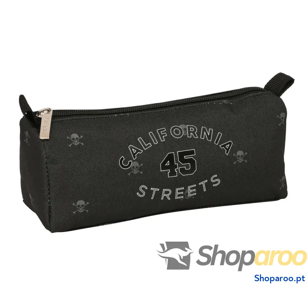 Bolsa Escolar Safta California Preto 21 x 8 x 7 cm