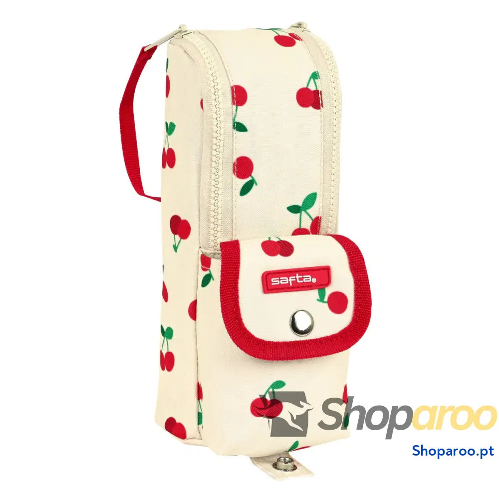 Bolsa Escolar Safta Cherry Bege (6 x 21 x 6 cm)
