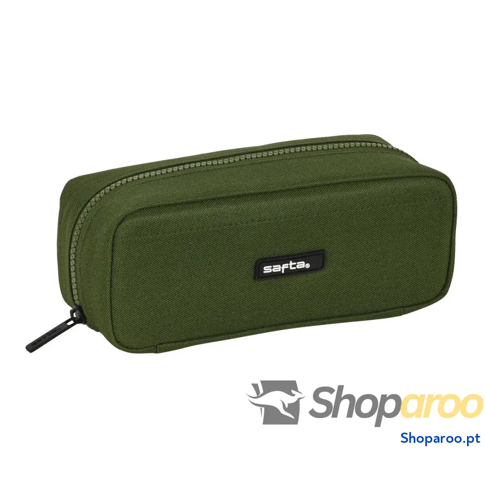 Bolsa Escolar Safta Dark forest Preto Verde 21 x 8 x 8 cm