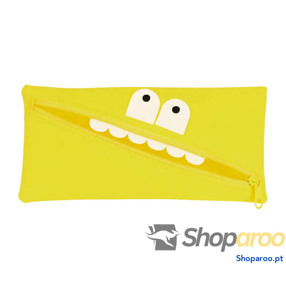 Bolsa Escolar Safta   Face 22 x 11 x 1 cm Amarelo