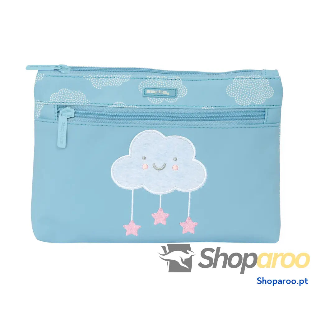 Bolsa Escolar Safta Nube Nuvens Azul 23 x 16 x 3 cm