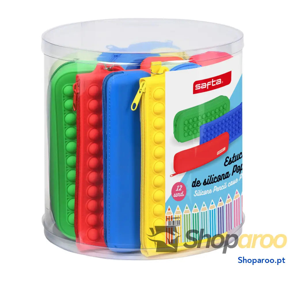Bolsa Escolar Safta Pop It Multicolor Conjunto (12 Peças)