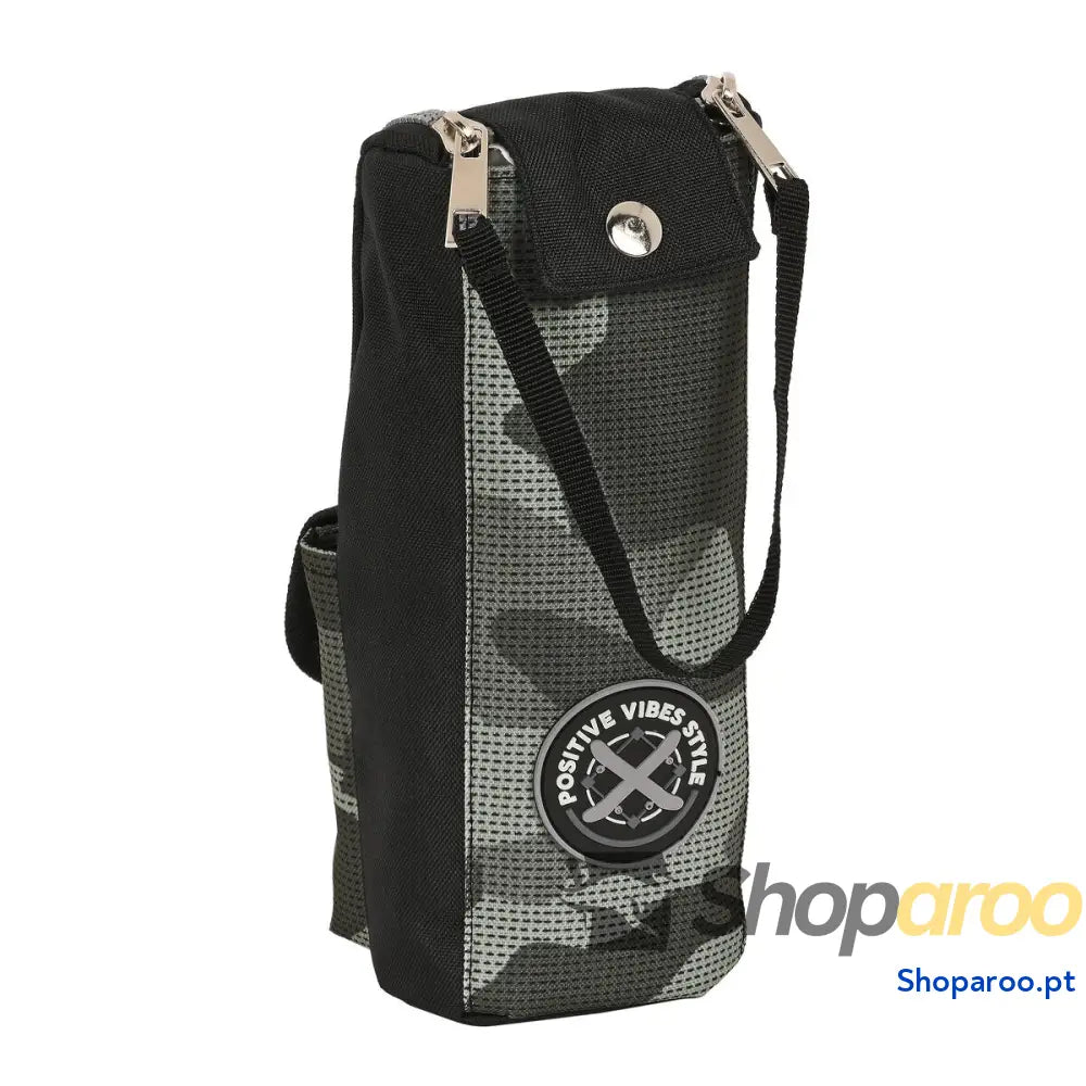 Bolsa Escolar Safta Stone Preto 6 x 21 x 6 cm