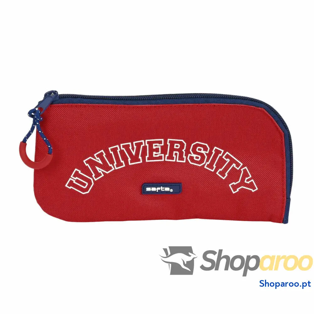Bolsa Escolar Safta University Vermelho Azul Marinho (23 x 11 x 1 cm)