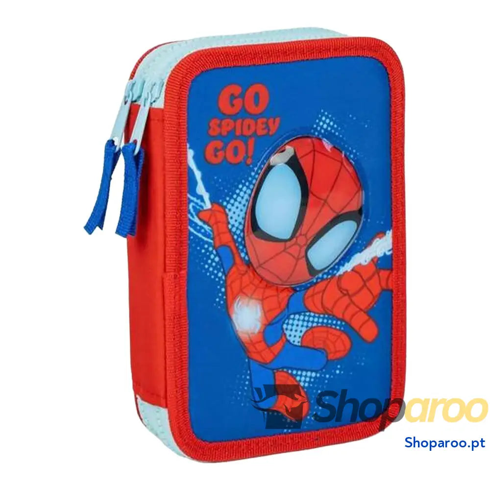 Bolsa Escolar Spidey Azul 12,5 x 19,5 x 4,5 cm