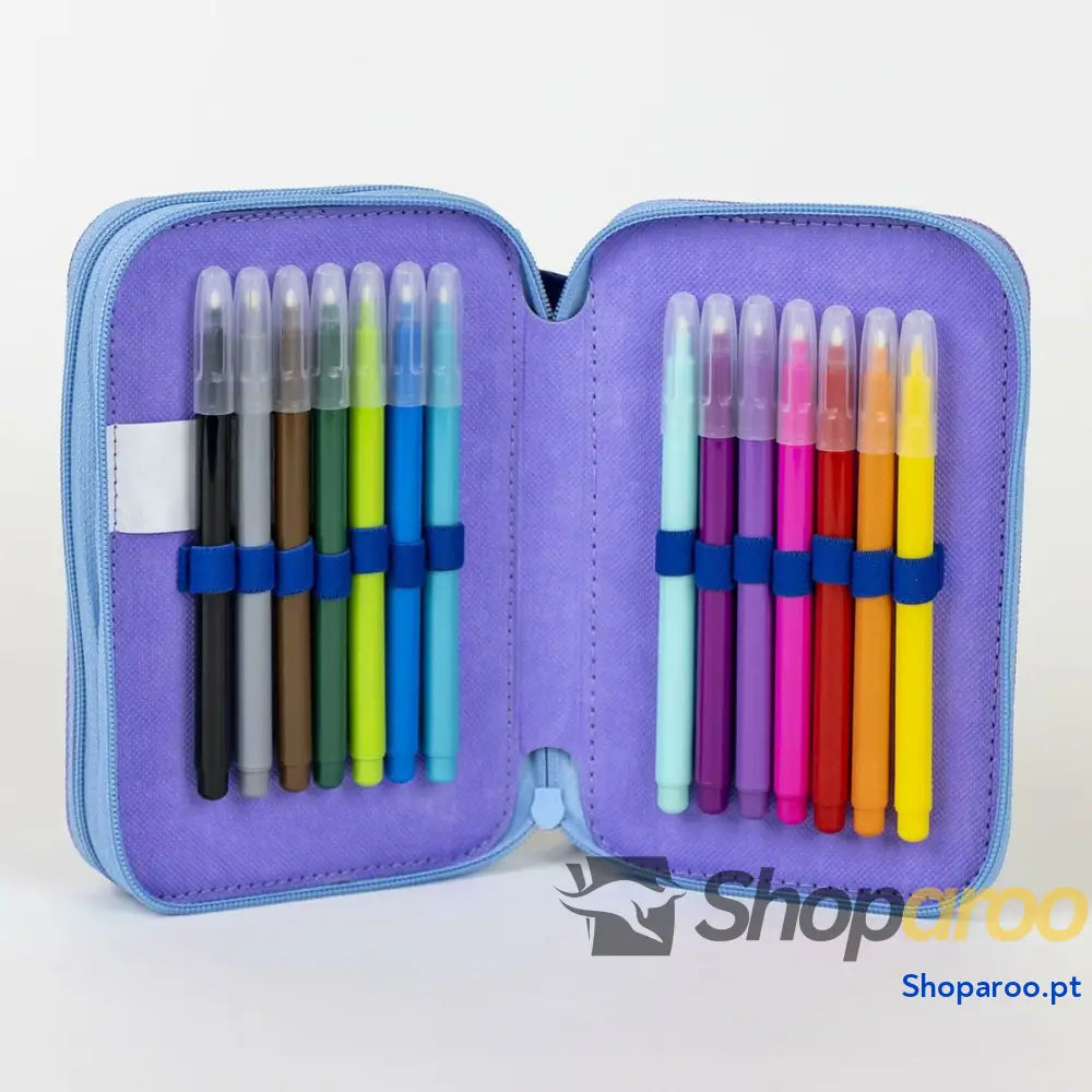 Bolsa Escolar Stitch Azul 12,5 x 19,5 x 4,5 cm