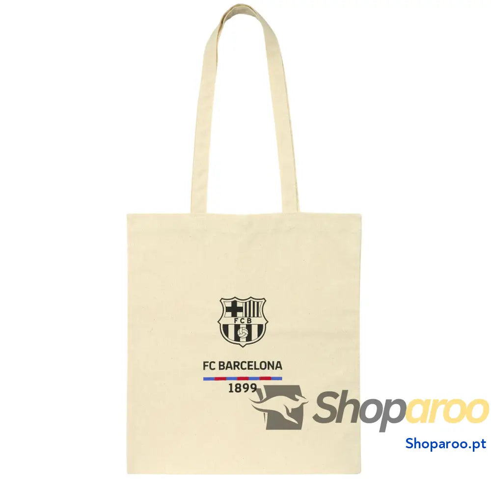 Bolsa F.C. Barcelona Bege Algodão