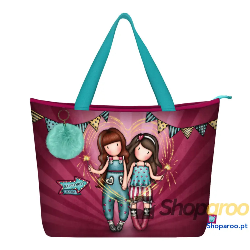 Bolsa Gorjuss Fireworks Grená (41.5 x 30 13 cm)